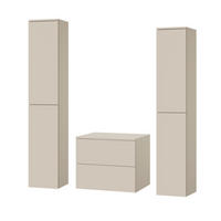 BADMÖBEL-SET Color Kaschmir 3-Teilig (2S 60 + 2D 160 X2) - Kaschmir, Holzwerkstoff (140/160/45cm) - mzm24