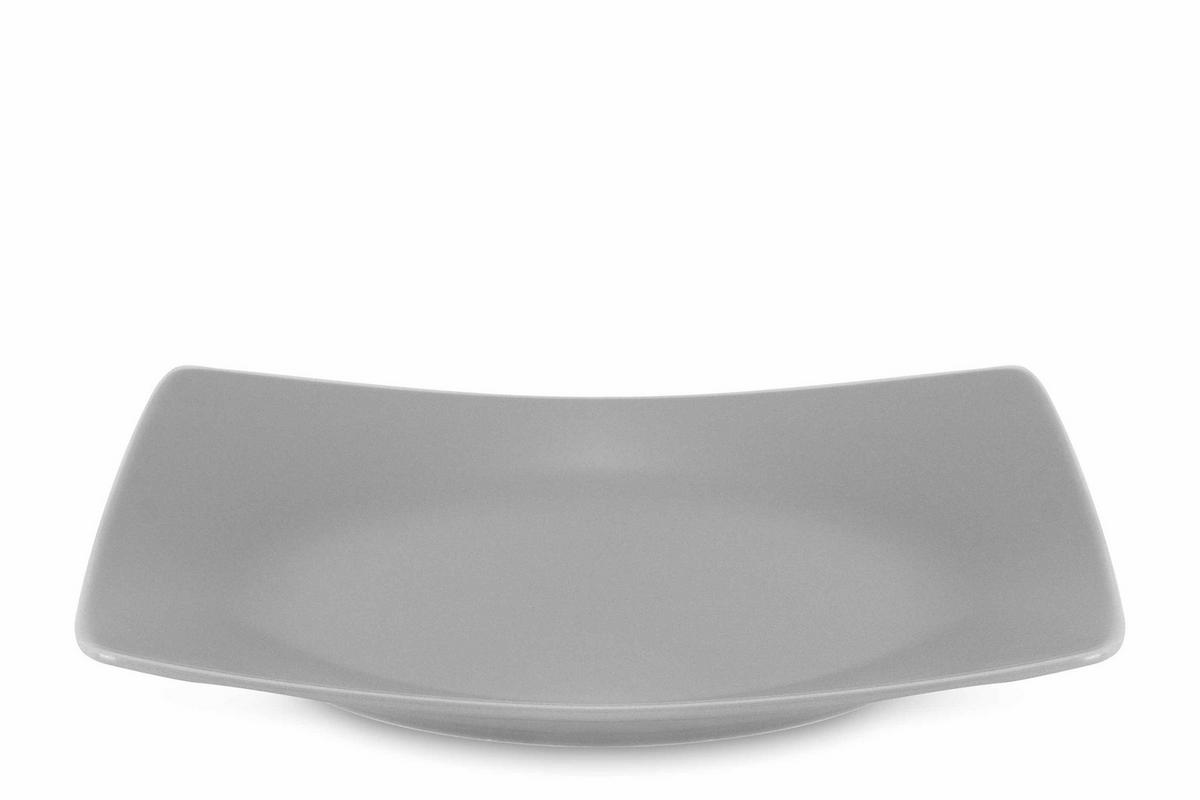 TELLER-SET EPIRI Speiseteller 6 Personen 6-tlg - Grau, Keramik (25cm) - KONSIMO®