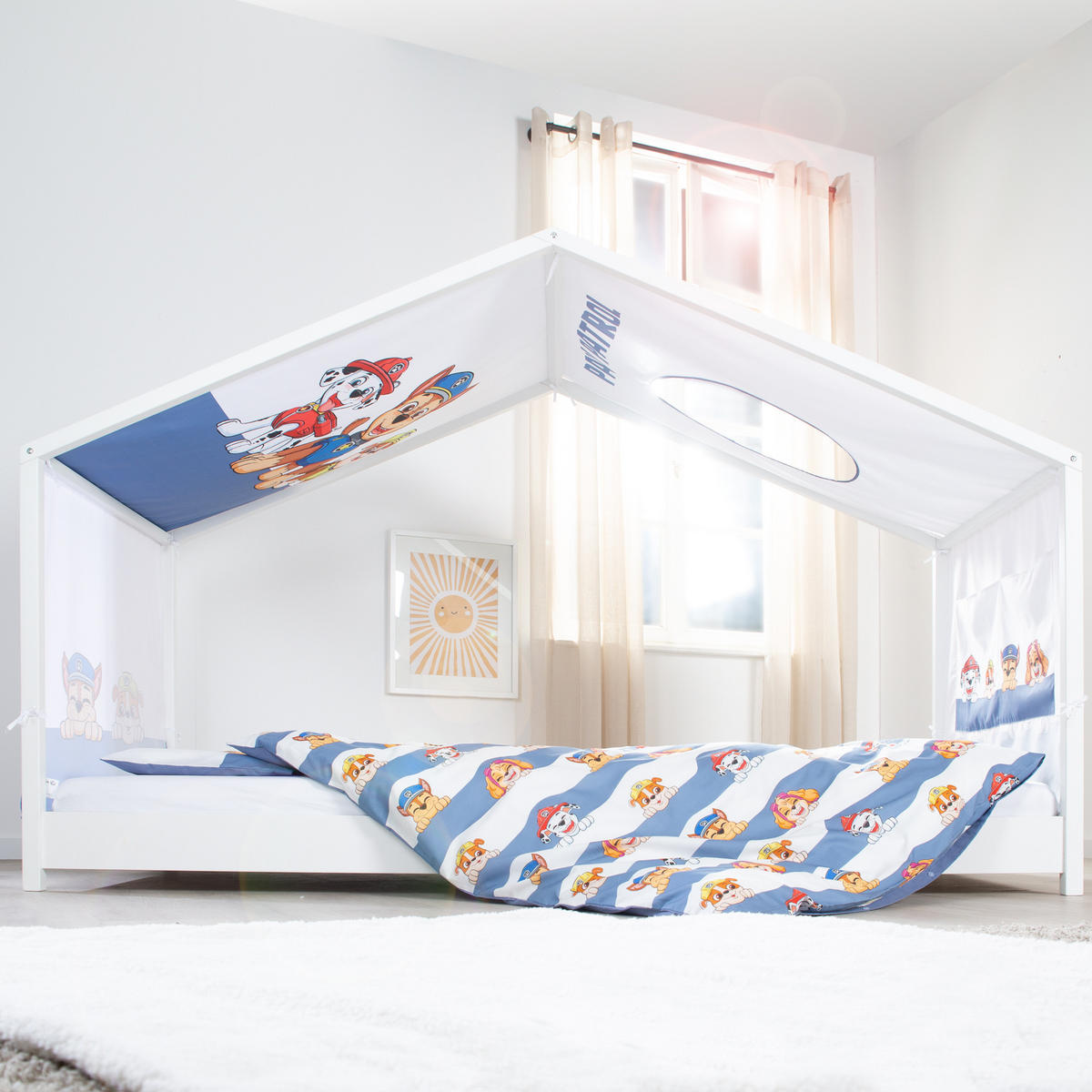 HAUSBETTBEZUG 90 x 200 cm Paw Patrol - Multicolor, Kunststoff/Textil (90/200cm) - Roba