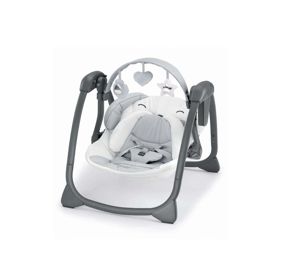 WIPPE Schaukel mit Spielzeugstange Midi - Grau, Kunststoff (74/60/64cm) - Cam il Mondo del Bambino S.p.A.