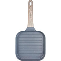 GRILLPFANNE Blau 36/18/2.5 cm KB7811 - Blau, Metall (36cm) - Klausberg 