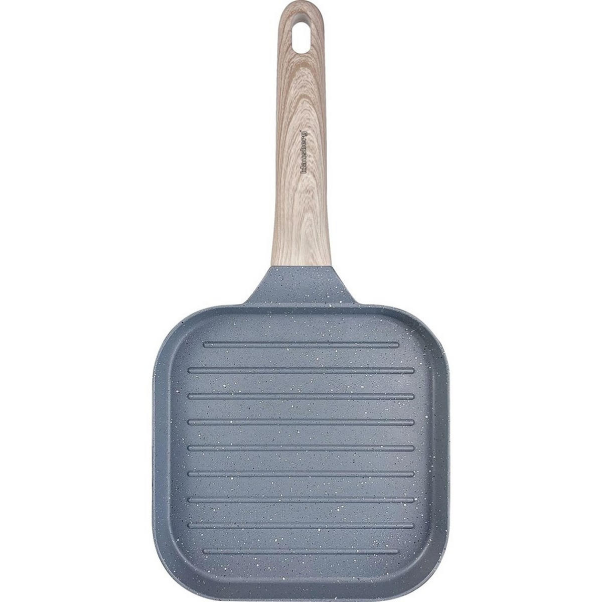 GRILLPFANNE Blau 36/18/2.5 cm KB7811 - Blau, Metall (36cm) - Klausberg 