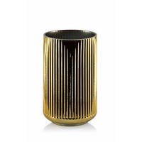 VASE Serentine Gold 11/11/19 cm Glas - Goldfarben, Glas (19cm) - Mondex