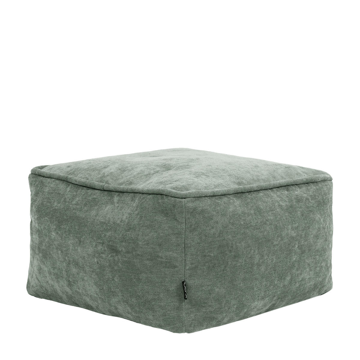 SITZPOUF Chenille Amara - Salbeigrün, Kunststoff/Textil (40/24/40cm) - icon