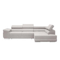 ECKSOFA Warton mit Schlaffunktion, Creme - Creme, Textil (275/202cm) - Fedve