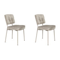 ESSZIMMERSTUHL Franck - Beige - 52.5/44/80.5 cm - 2er-Set - Beige, Textil (44/80.5/52.5cm)