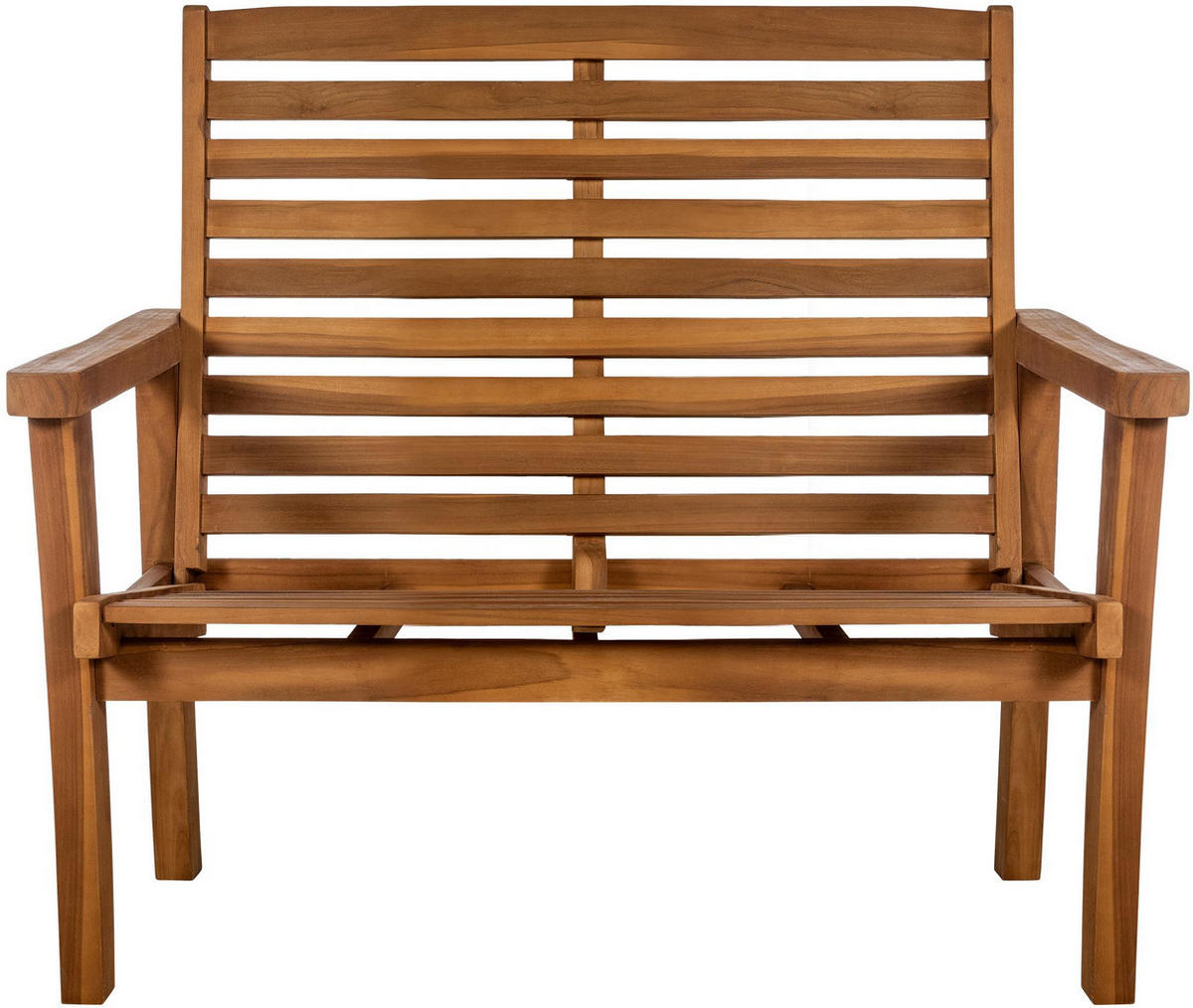 TEAKBANK Peter Liegefunktion 120x78x111cm Teakholz Teak Gartenbank - Teakfarben, Holz (120/111/78cm) - DELUKE