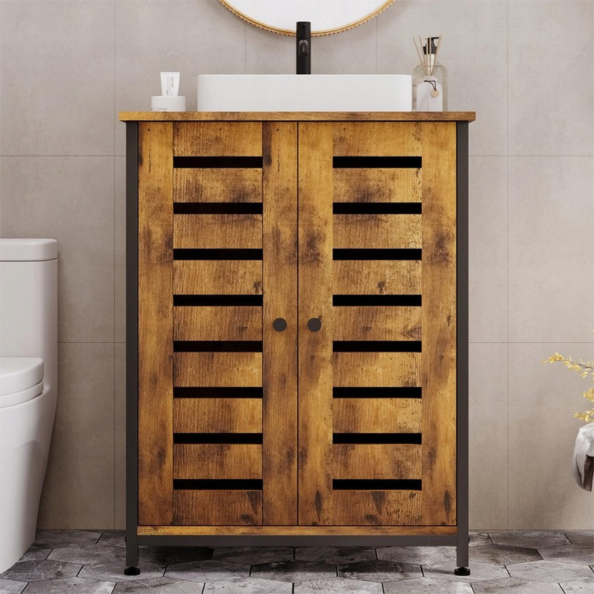 WASCHTISCH – braun, 45/62/79,5 cm - Braun, Holzwerkstoff (62/79/45cm)