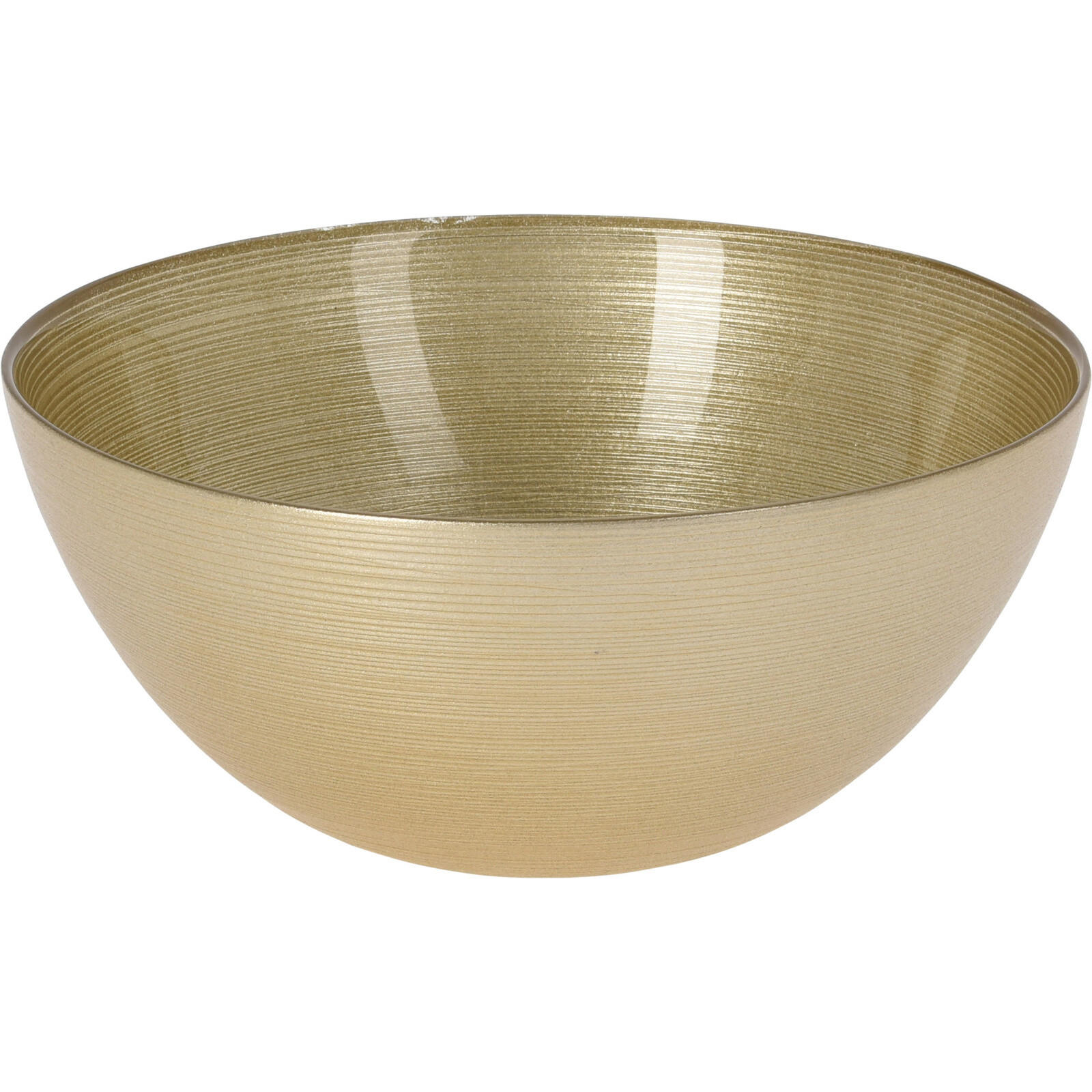 DEKOSCHÜSSEL aus Glas Golden 21/21/9 cm - Goldfarben, Glas (21/9/21cm) - Home Styling Collection
