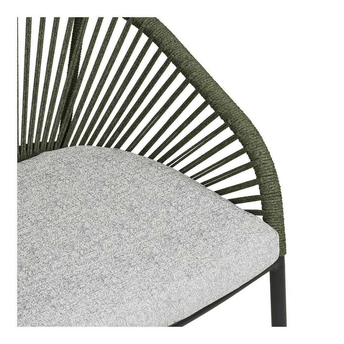 GARTENSTUHL, Noomi, Stühle Grün, Metall / Polyester, 64 x 58 x 77 cm - Grün, Metall (64/77/58cm) - ebuy24