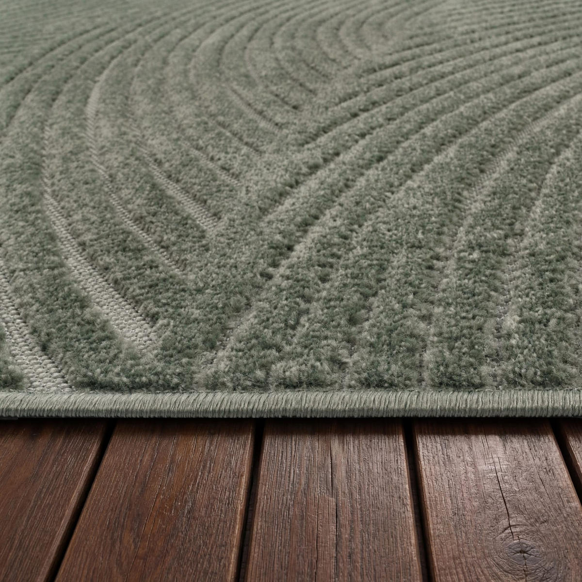OUTDOORTEPPICH 200/290 cm Cotton 235 - Grün, Kunststoff (200/290cm) - Paco Home