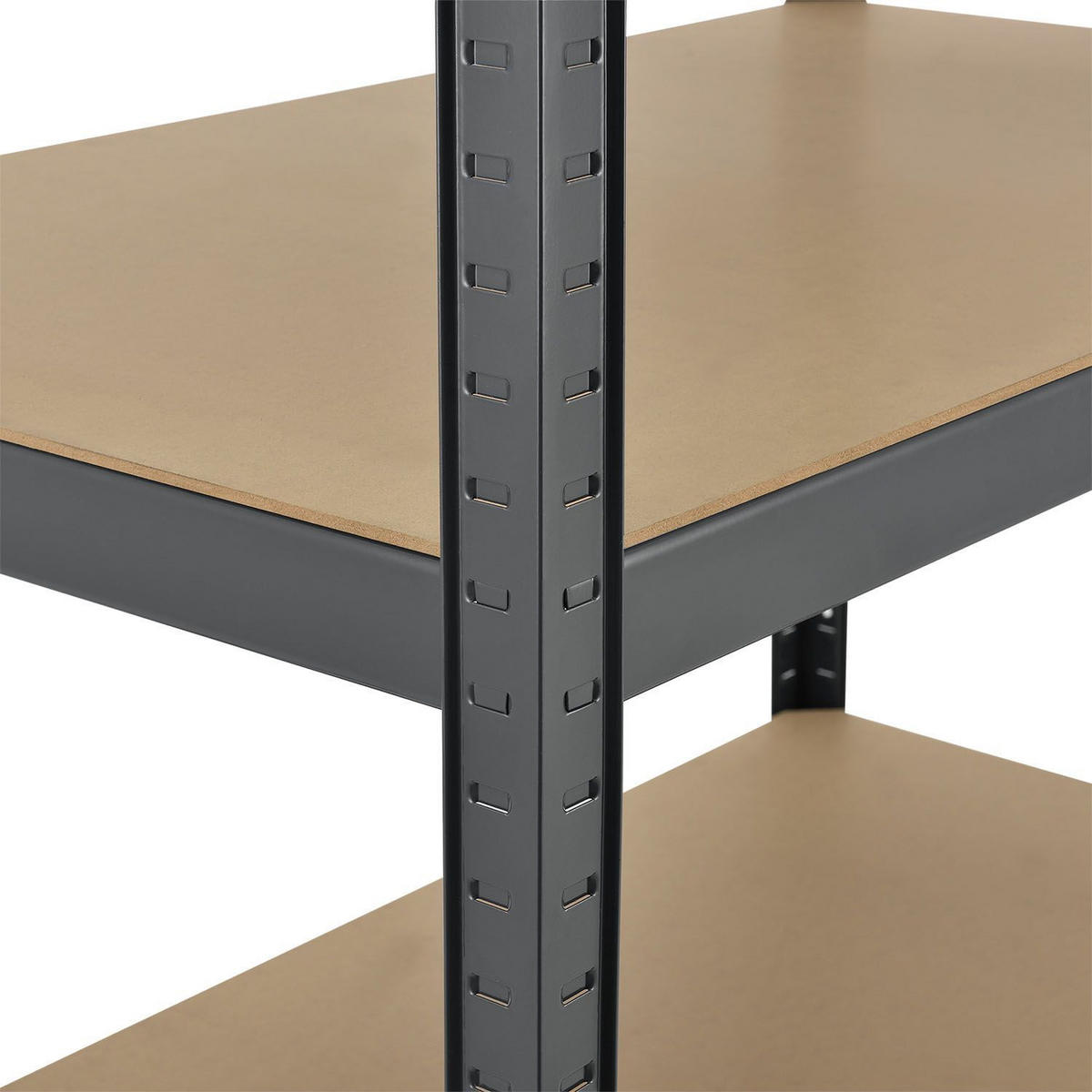 LAGERREGAL Basic grau 180x90x40 cm (2er-Set) - Grau, Metall (90/180/40cm) - Juskys