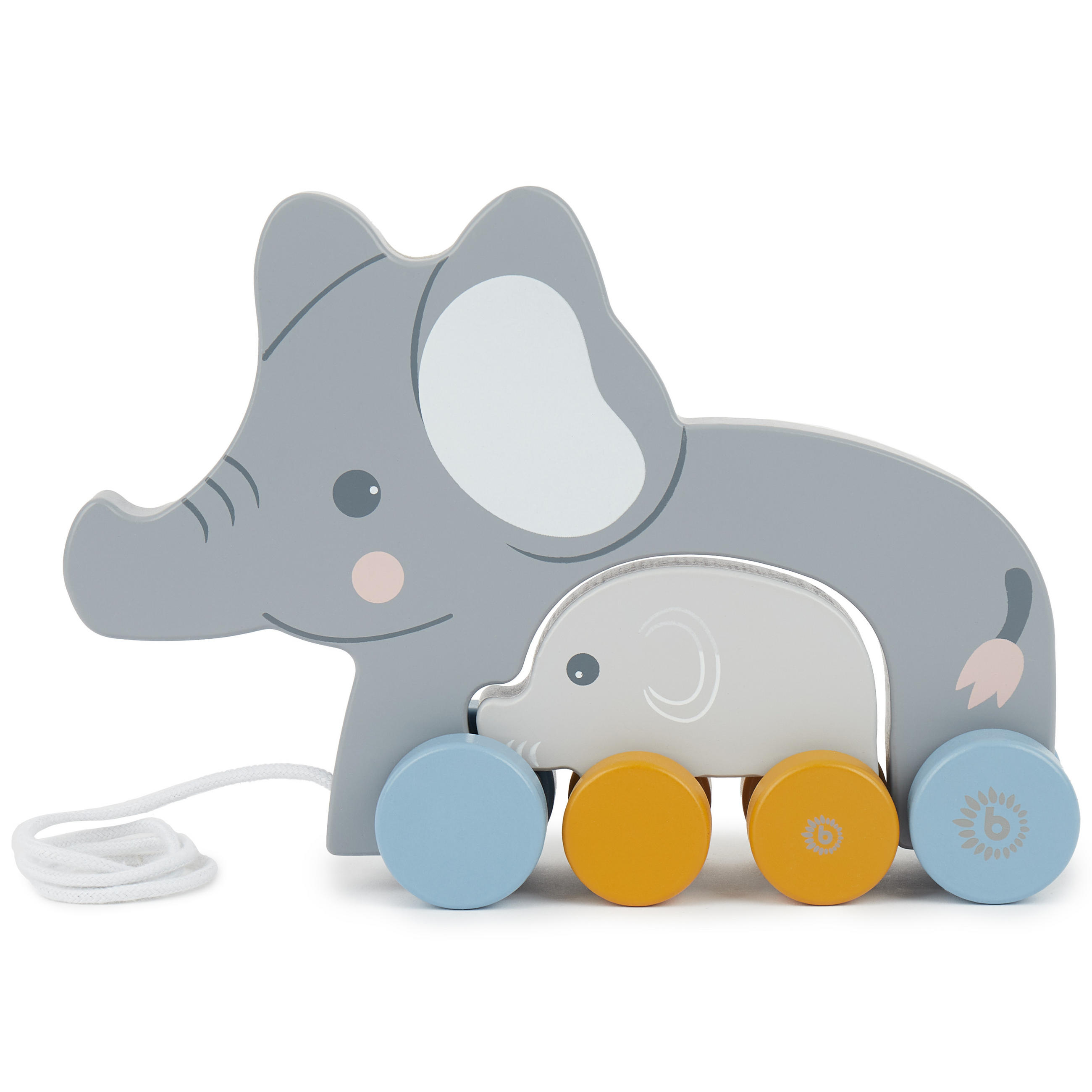 Bieco Spielwaren Nachziehelefanten Grau 5.5x23.4 cm
