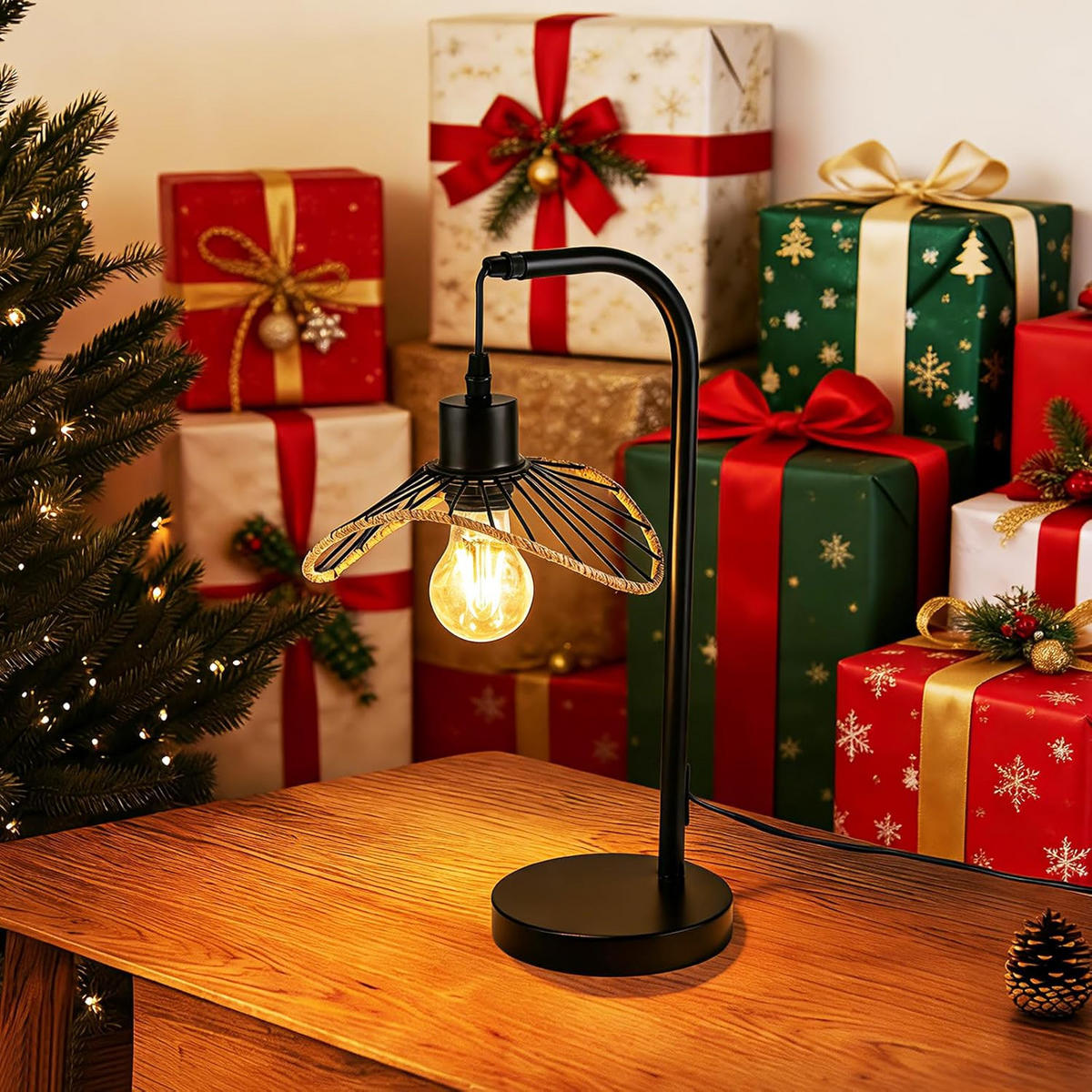 TISCHLEUCHTE BRYANT Ⅲ 15/20/48 cm - Schwarz, Metall (15/20/48cm) - Nettlife