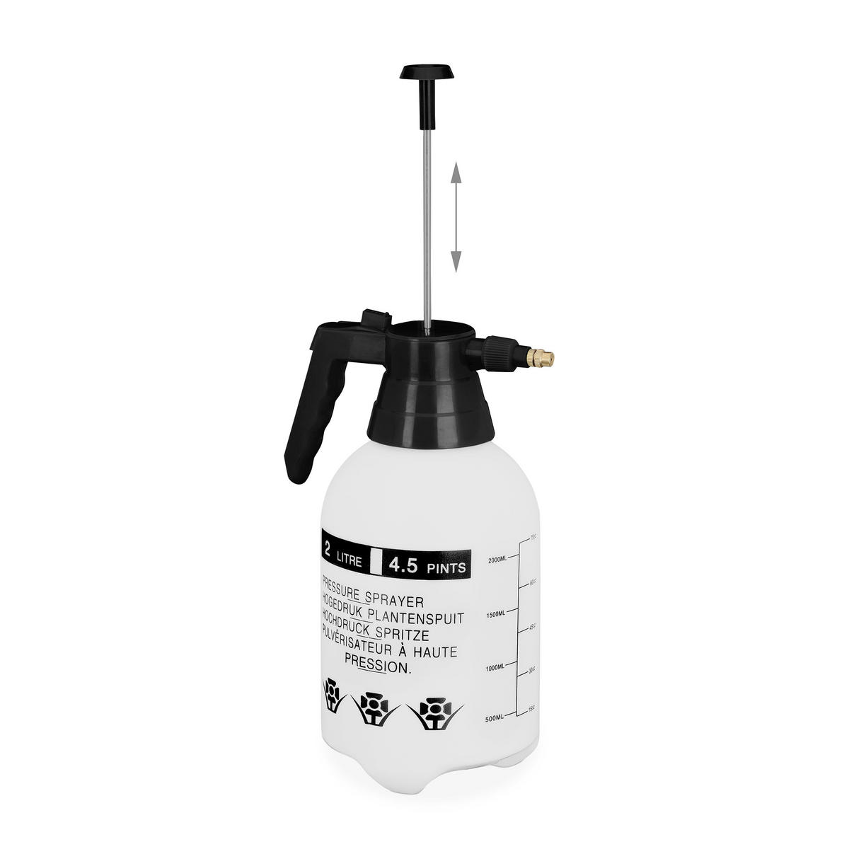 DRUCKSPRÜHER - Multicolor, Kunststoff/Metall (17/30/13cm) - Relaxdays