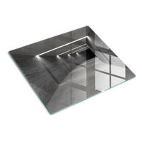 GLASPLATTE 60x52 cm Beton - Grau, Glas (60/0.4/52cm) - TULUP