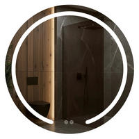 SPIEGEL Rea Led 60cm Modern - Transparent, Glas (60/60/2.5cm) - REA