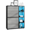 HIGHBOARD Cuba Türen in Avola-Anthrazit - Anthrazit, Holzwerkstoff (79/105.5/35.5cm) - Vladon