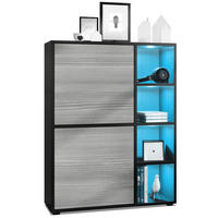 HIGHBOARD Cuba Türen in Avola-Anthrazit - Anthrazit, Holzwerkstoff (79/105.5/35.5cm) - Vladon