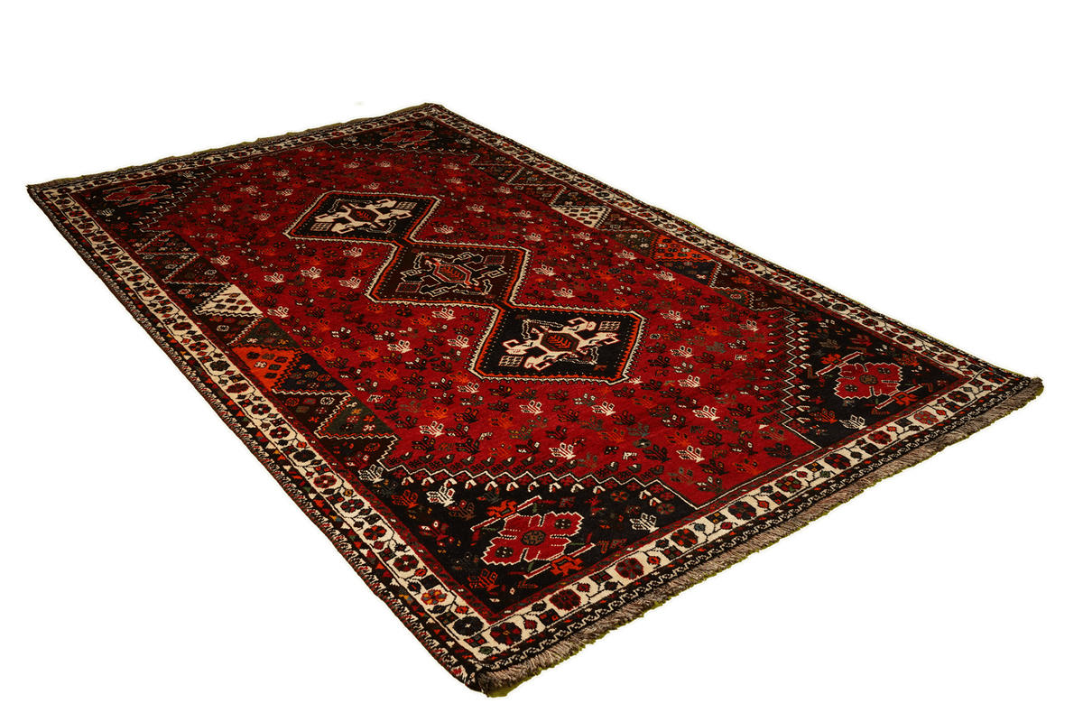 TEPPICH Gashgai Rot 270/165 cm Schurwolle - Rot, Textil (165/270cm) - Looma