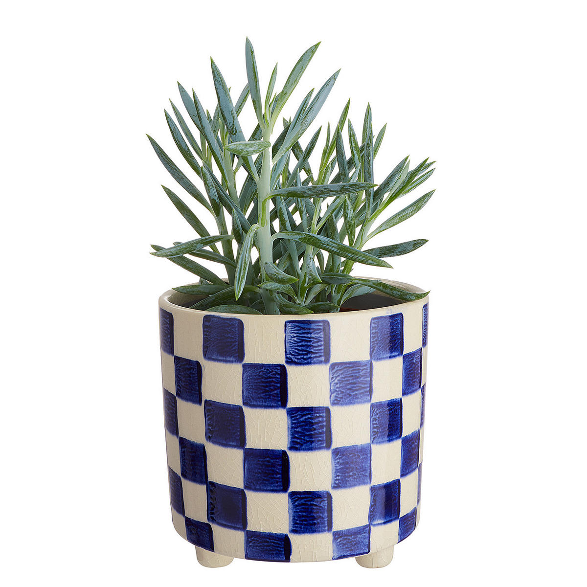 BLUMENÜBERTOPF New Delft - Blau/Beige, Keramik (14cm) - Butlers