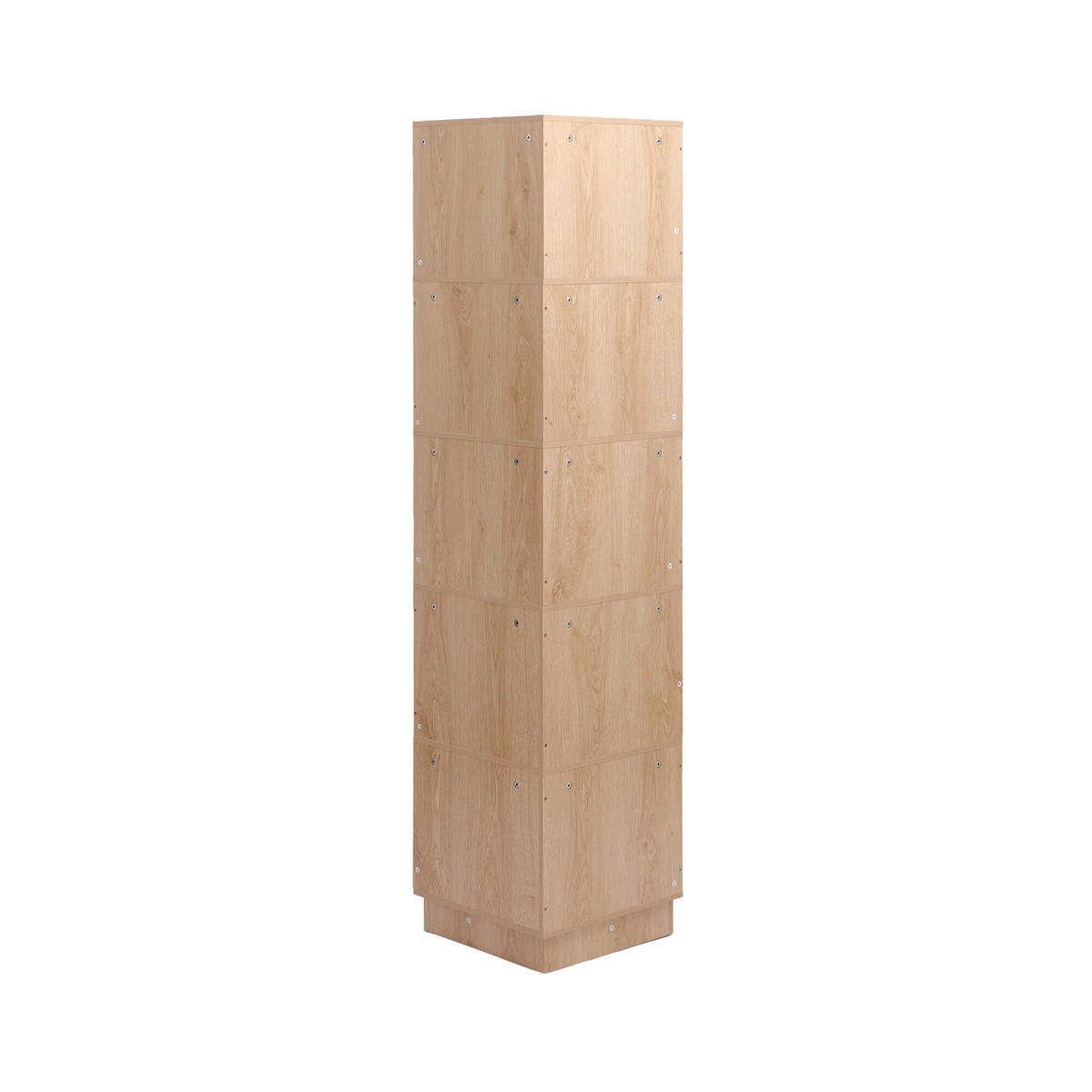 BÜCHERREGAL 6 Ablagen Helles Holz 38,5/37,5/175 - Hellbraun, Holz (39/175/38cm) - Mobili Rebecca