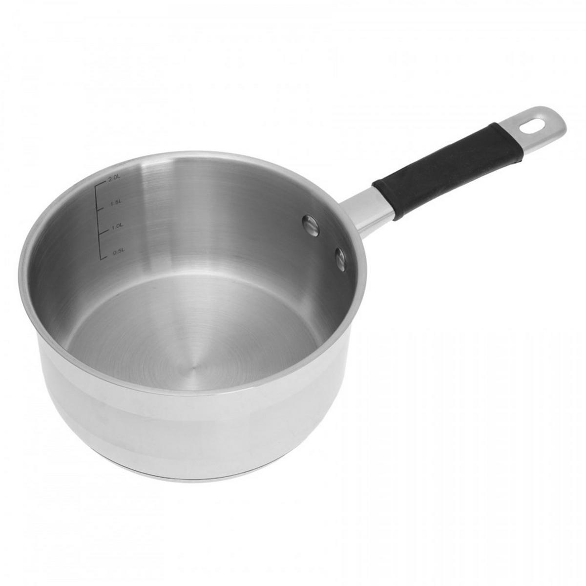 STIELTOPF Silber 18/18/9 cm KH1256 - Silberfarben, Kunststoff (18cm) - Kinghoff 