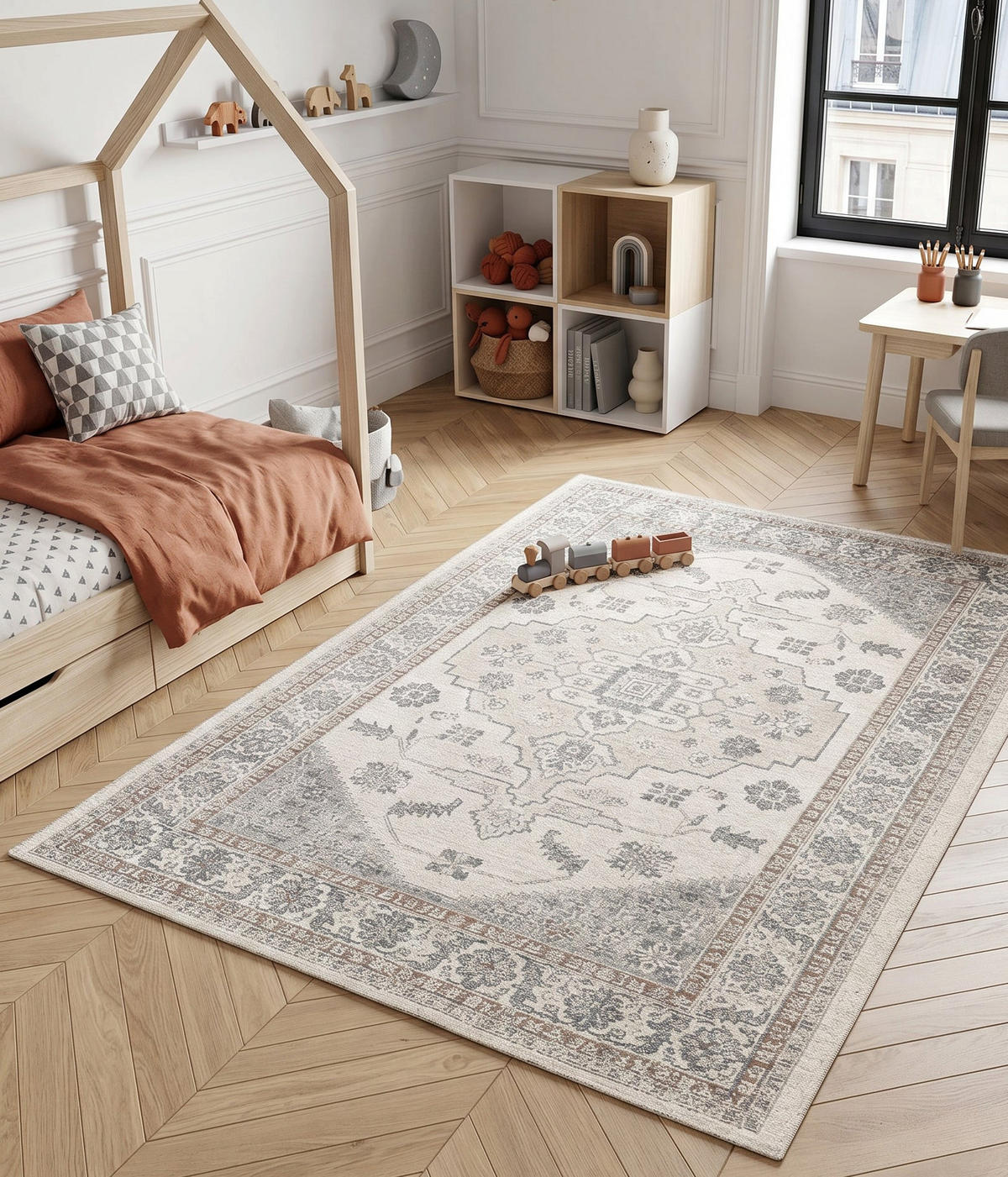 TEPPICH aus recycelten Fasern im Designstil blau - Blau, Textil (160/230cm) - AFK Living