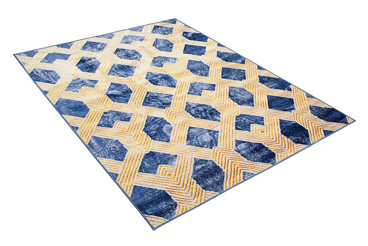 TEPPICH SHINE Dunkelblau 250/350 cm - Dunkelblau, Textil (250/350cm) - Tapiso