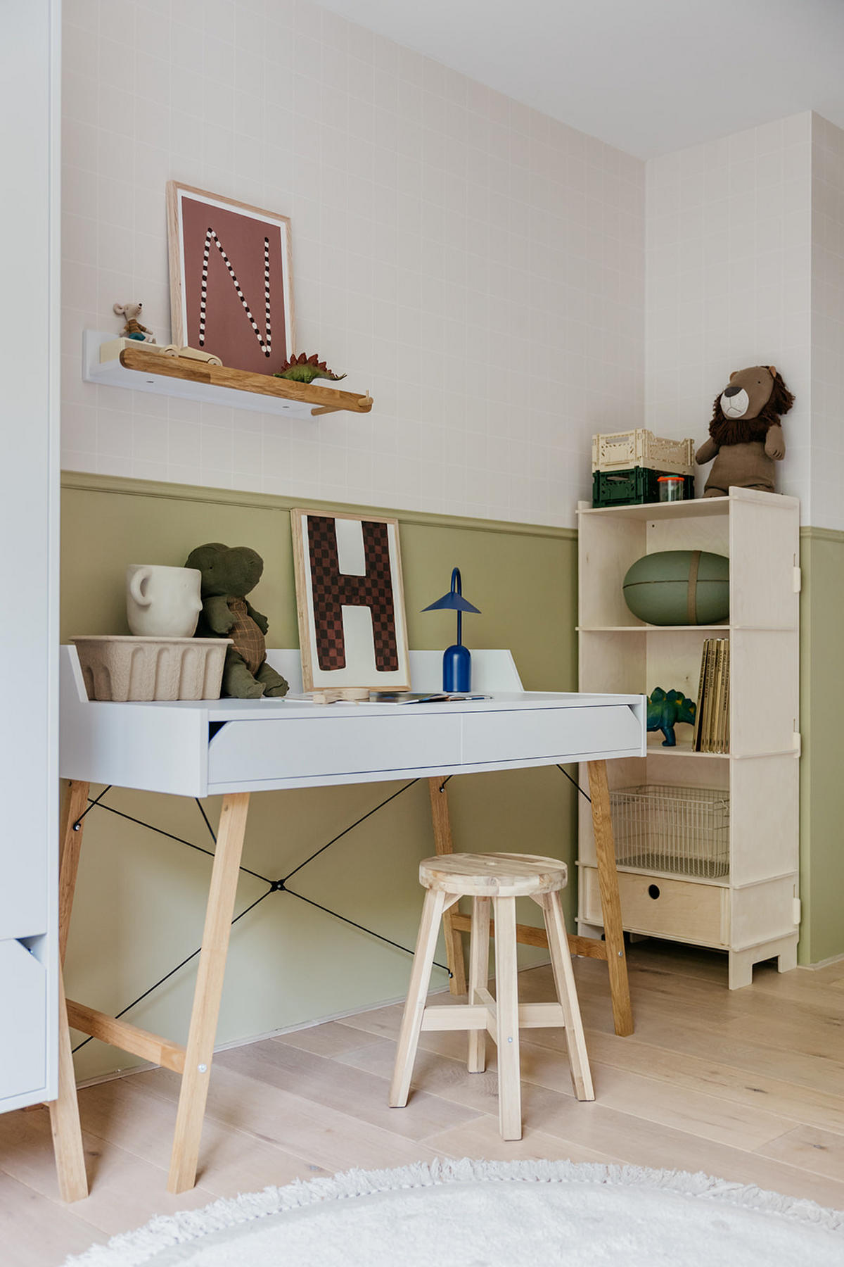 KINDERSCHREIBTISCH Lotta - Weiß, Holzwerkstoff (120/76/60cm) - RAUMHIRSCH FURNITURE