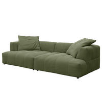 BIGSOFA - Schwarz/Grün, Holz/Kunststoff (272/70/126cm) - home24