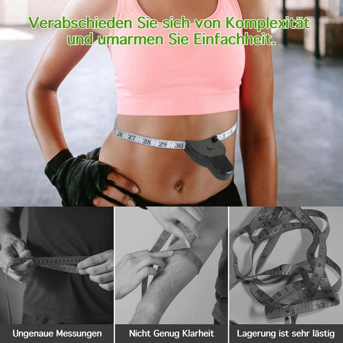 MASSBAND – zur Körpervermessung, 2er-Packung - Multicolor, Kunststoff (9/3/5.5cm) - DCA