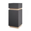 MIDISCHRANK Gloria Anthrazit 33 x 75.5 cm mit Tür und Schublade - Anthrazit, Holzwerkstoff (33/75.5/35cm) - Vicco