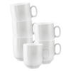 HENKELBECHER Sento Home Aura white 400 ml 6er Set - Weiß, Keramik (0.4L) - Seltmann Weiden