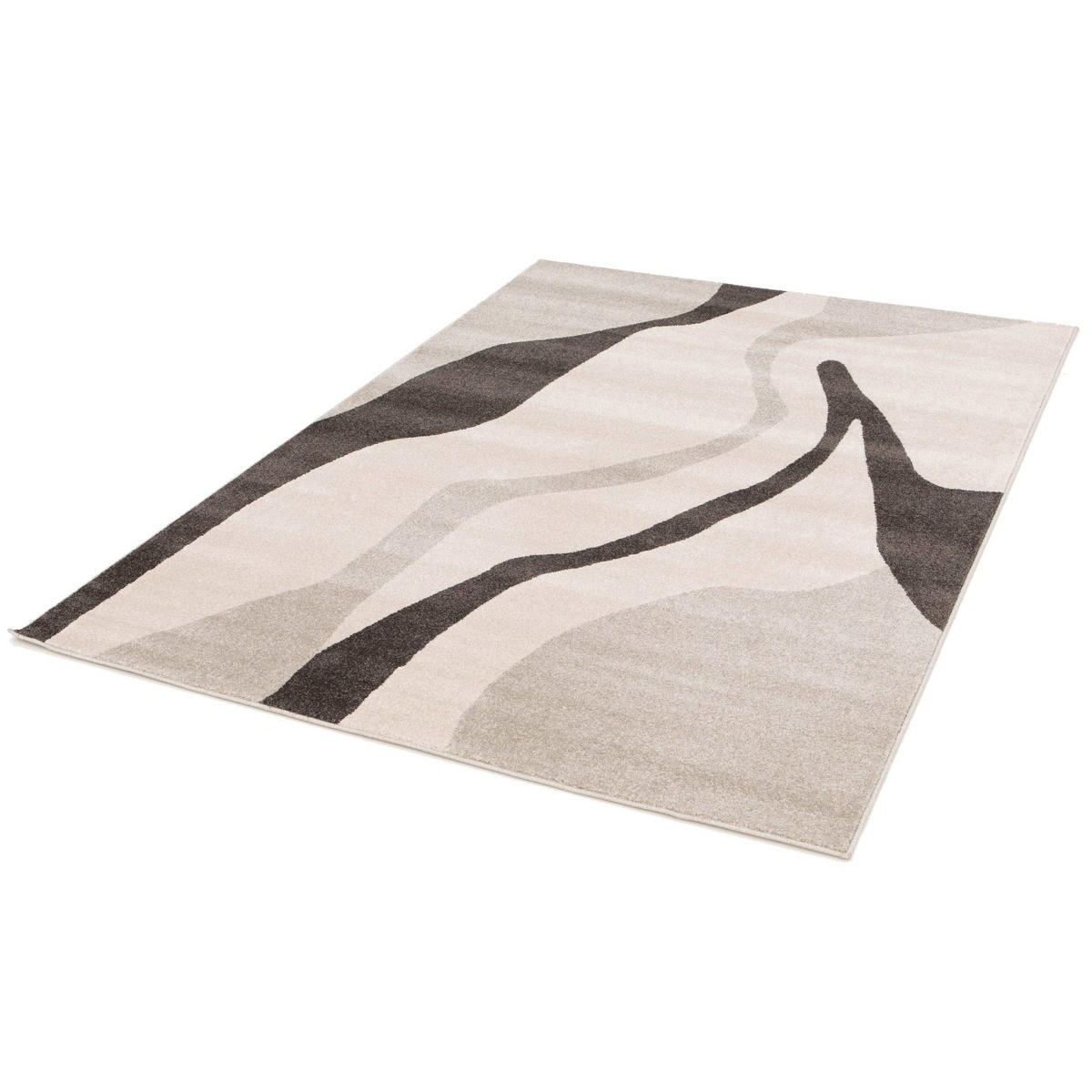 TEPPICH, Superweicher, grafischer grau - Grau, Textil (160/230cm) - AFK Living