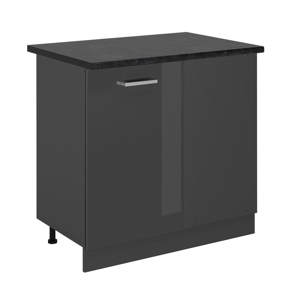 HÖRNUNDERSKÅP R-Line Antracit högblank 86 cm , AP Antracit Antracit, Antracit 81.6/86/60 cm
