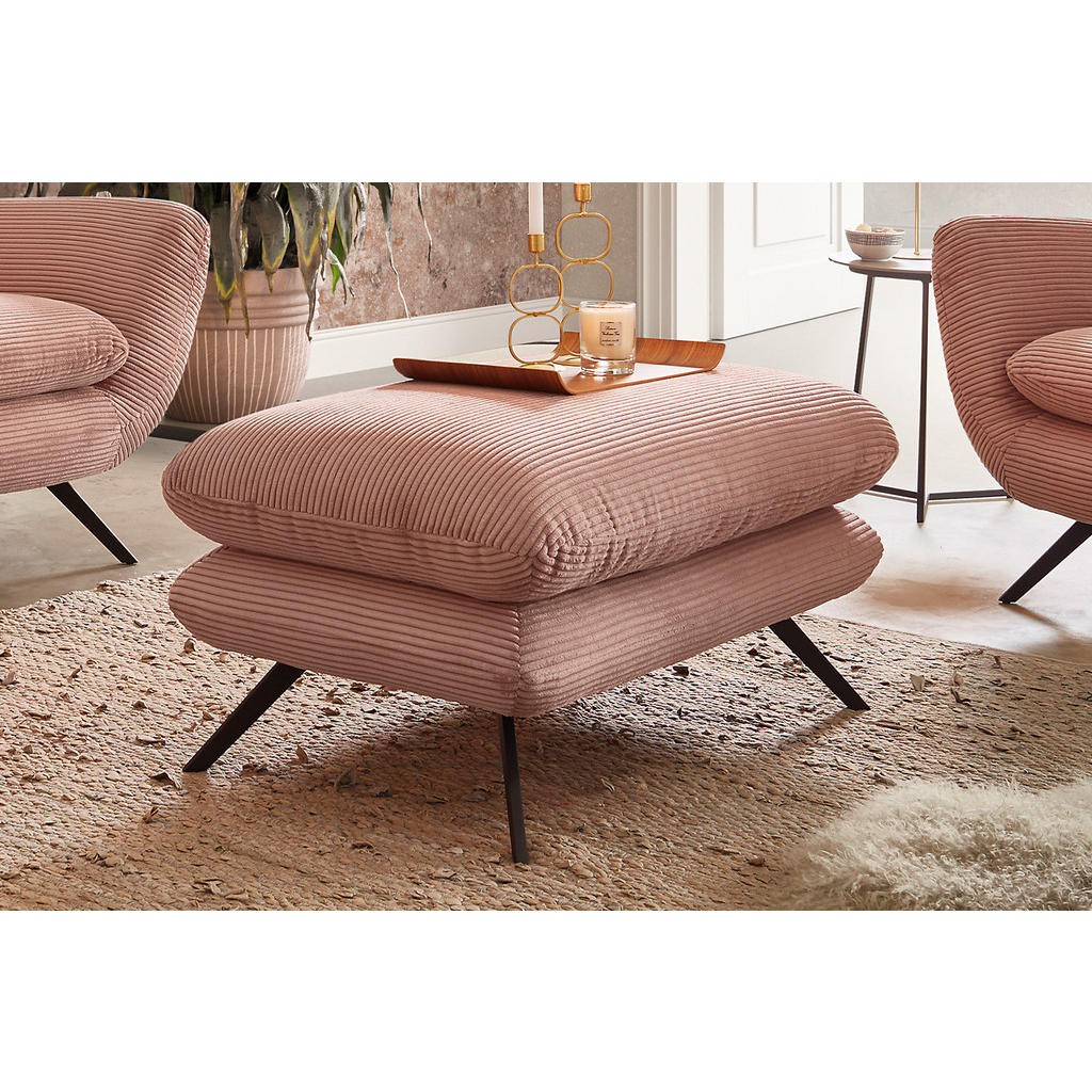 Thumbnail - Kawola Sitzgruppe, Rosa, Textil, 175x94x95 cm, Wohnzimmer, Sofas & Couches, Sitzgarnituren