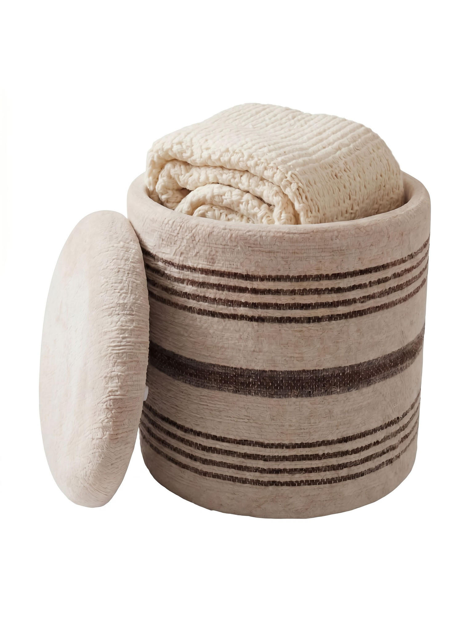 Kadima Design Sitzhocker Beige 40x45x40 cm