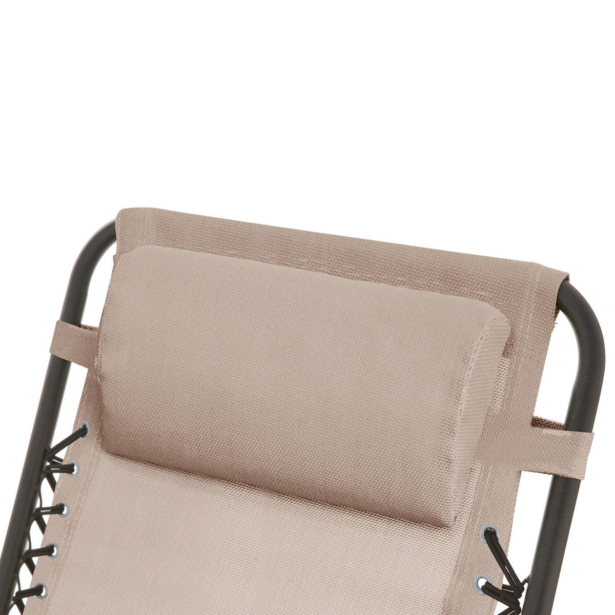 SCHAUKELSTUHL faltbar Beige - Beige, Metall (65/97/97cm) - SVITA