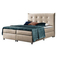BOXBETT Prato - Beige, Holz (200/200cm) - MIRJAN24