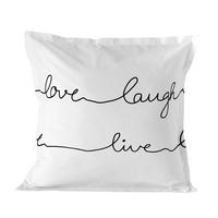 KISSENBEZUG live 80x80 cm mehrfarbig - Multicolor, Textil (80/80cm) - Happy Friday