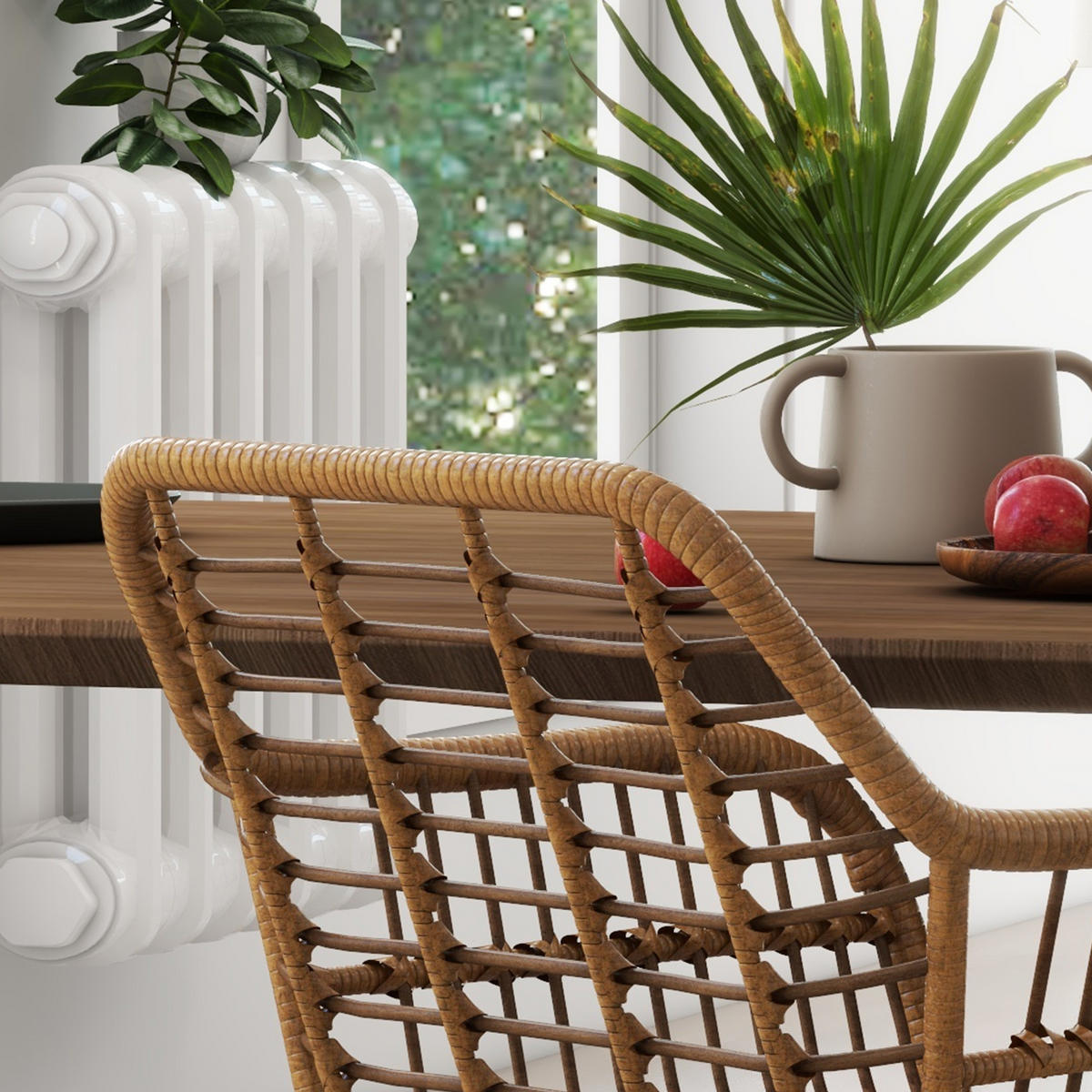 ESSZIMMERSTÜHLE, PE-Rattan Stahl Braun - Braun, Kunststoff (60/79/56cm) - HOMCOM
