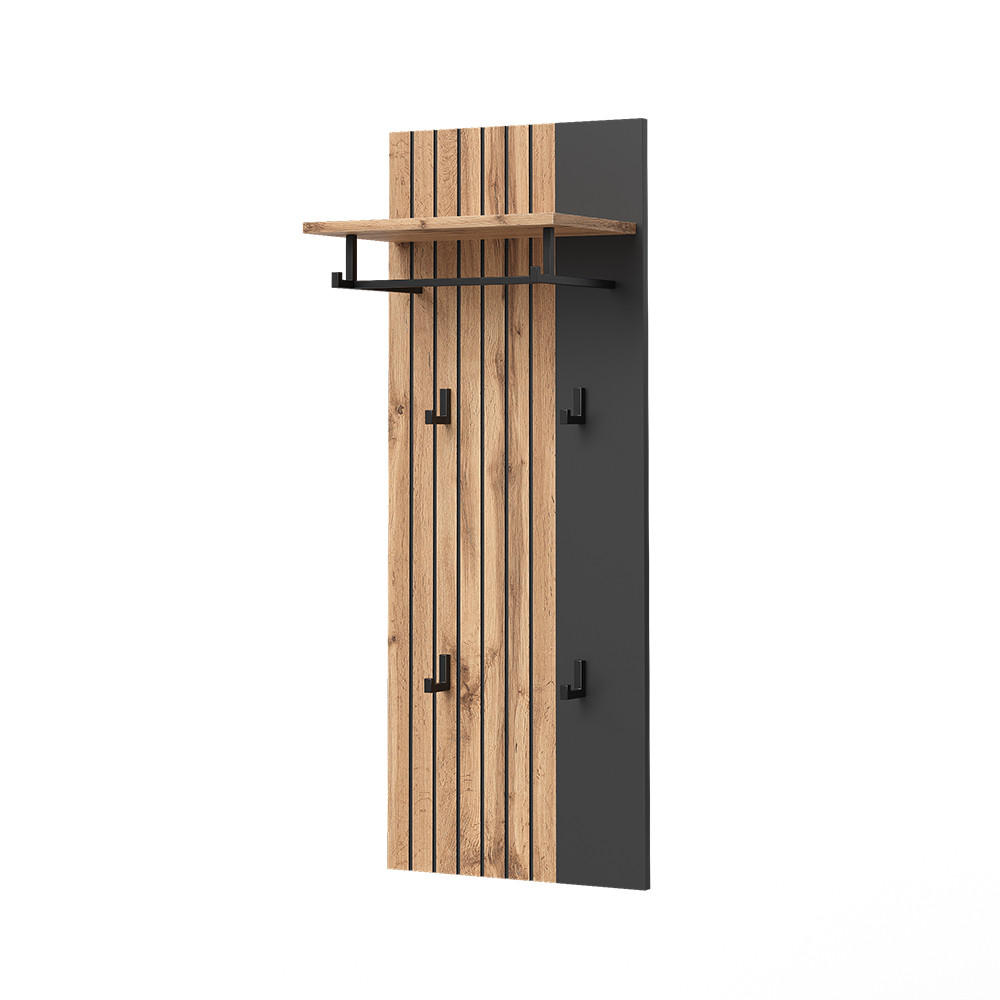 NÁSTĚNNÝ VĚŠÁK Amber Dub Wotan - dub Wotan, kompozitní dřevo (43/110/26.6cm) - Vicco