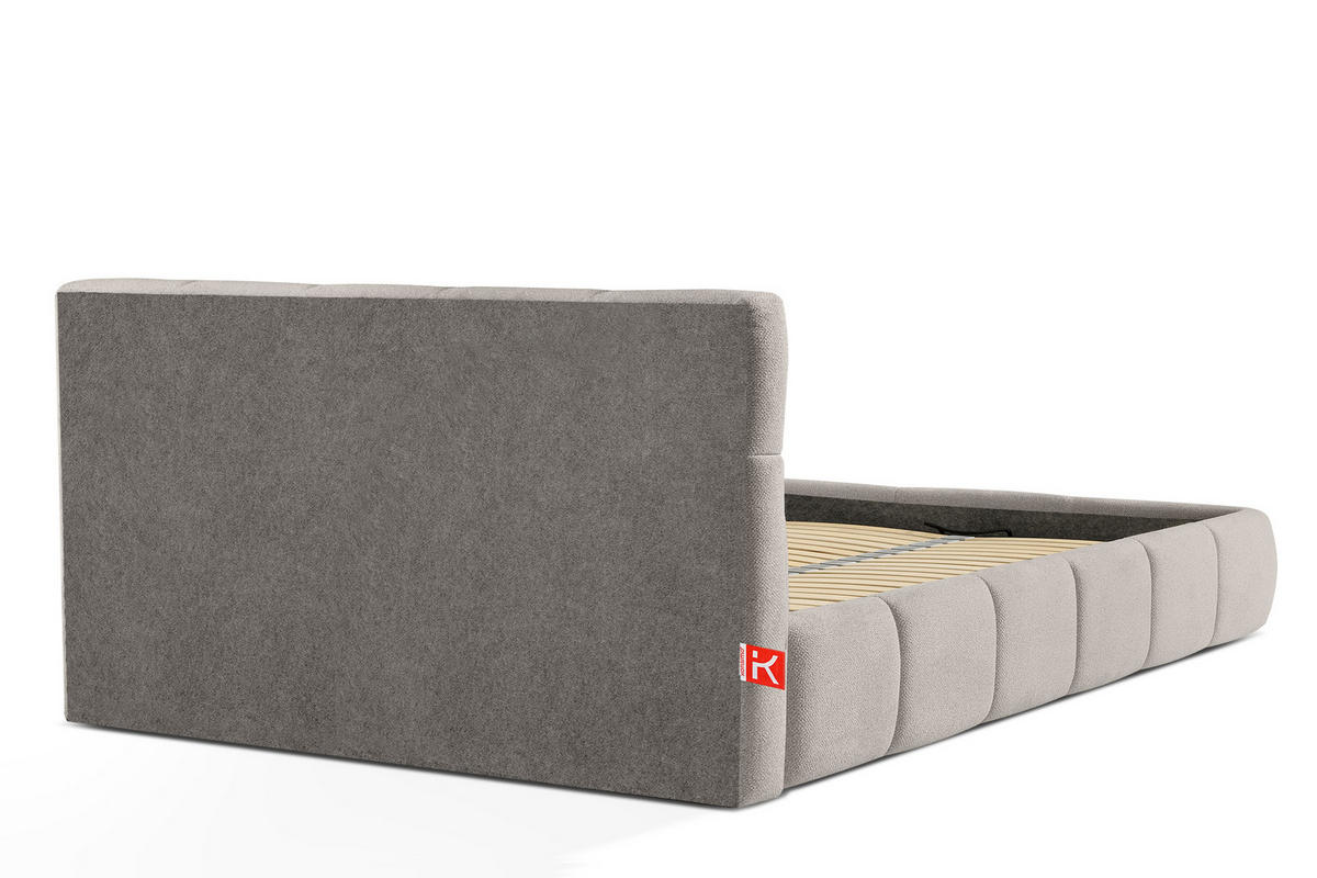 POLSTERBETT ALTOS, hellgrau - Hellgrau, Holz/Holzwerkstoff (180/200cm) - KONSIMO®