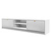 TV-ELEMENT Tireno - Goldfarben/Weiß, Holzwerkstoff/Metall (180/40/40cm) - MIRJAN24