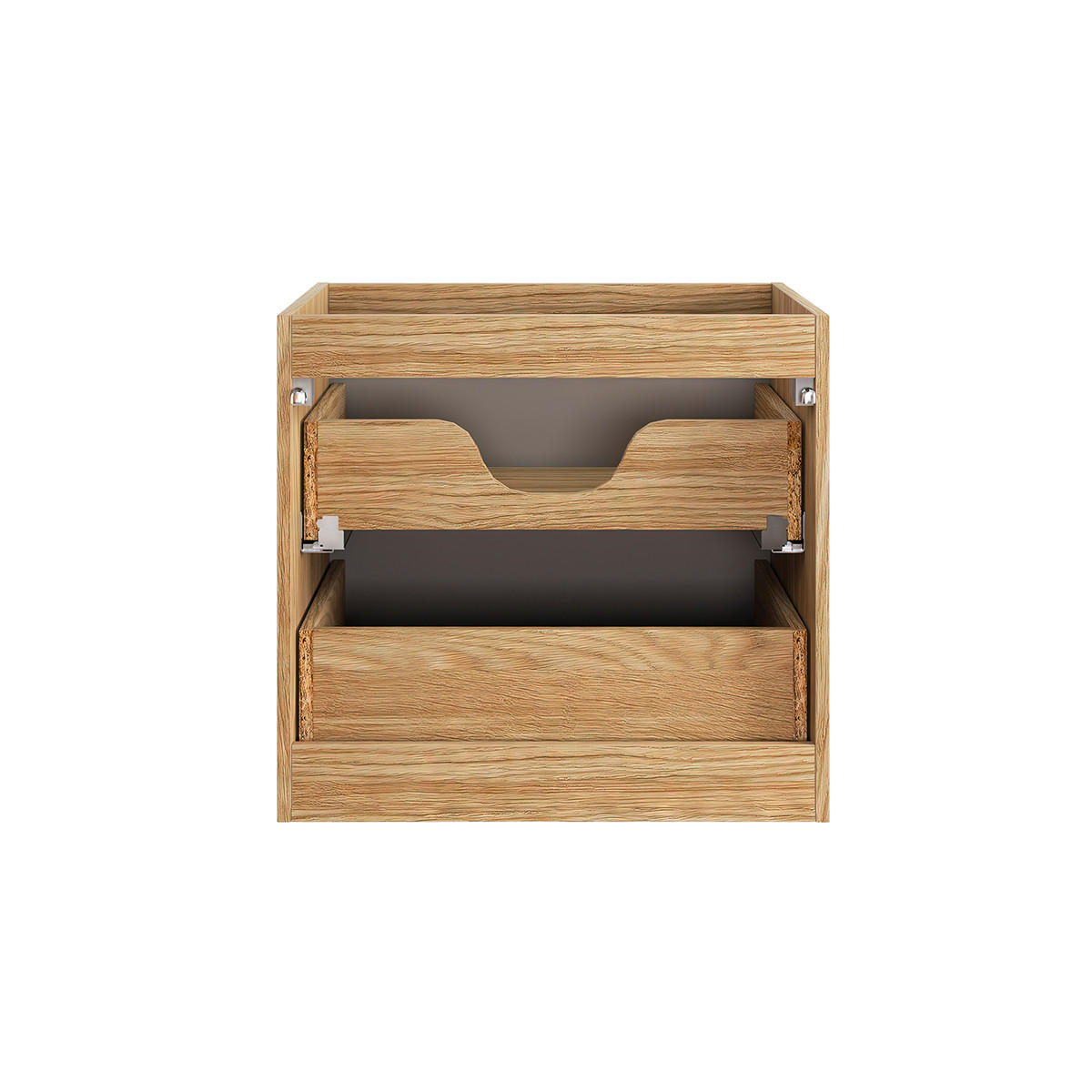 SKŘÍŇKA POD UMYVADLO 60cm Mallory Béžová a dřevo - hnědá, kompozitní dřevo (60/57/46cm) - Petits-meubles