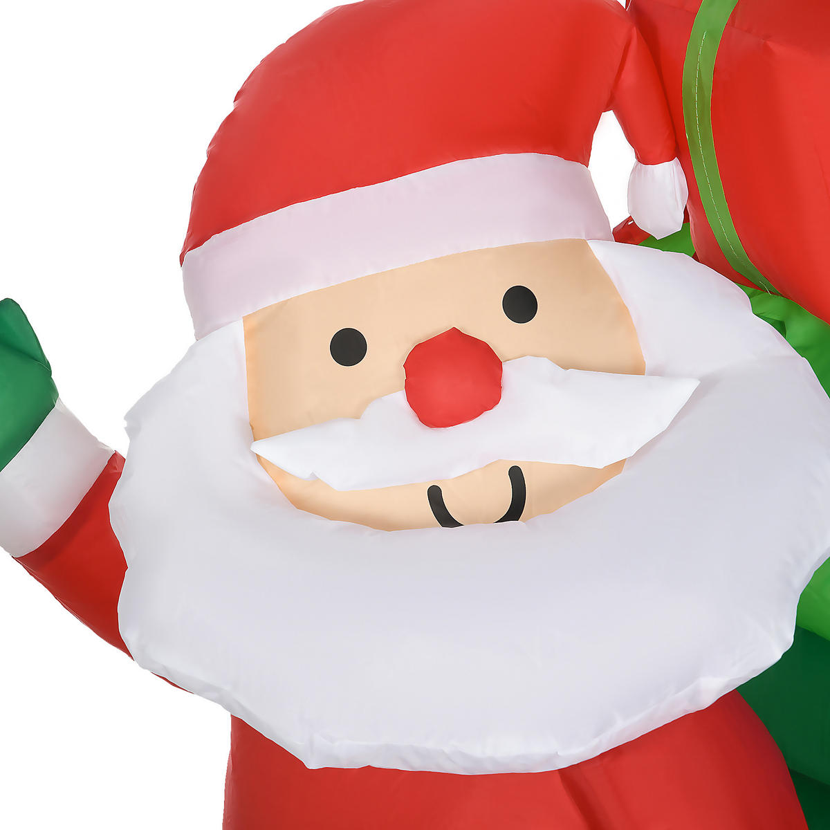 WEIHNACHTSMANN mit Rentieren und Schlitten Aufblasbarer Multicolor 210.0/70.0/125.0cm - Multicolor, Textil (70/125/210cm)