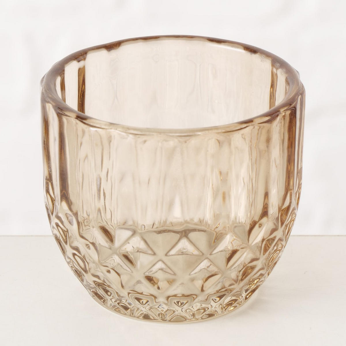 DEKOSET aus Glas Kerzenhalter und Vase Cherin - Orange, Glas (6/15/6cm) - Boltze Home