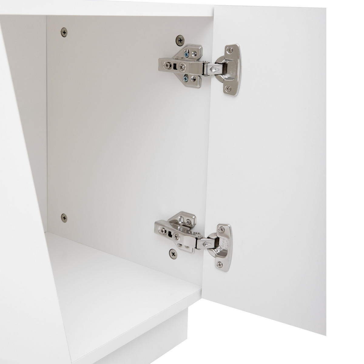 TV Lowboard 170x37x42 cm, Holz, Weiß - Weiß, Holz (170/42/37cm)
