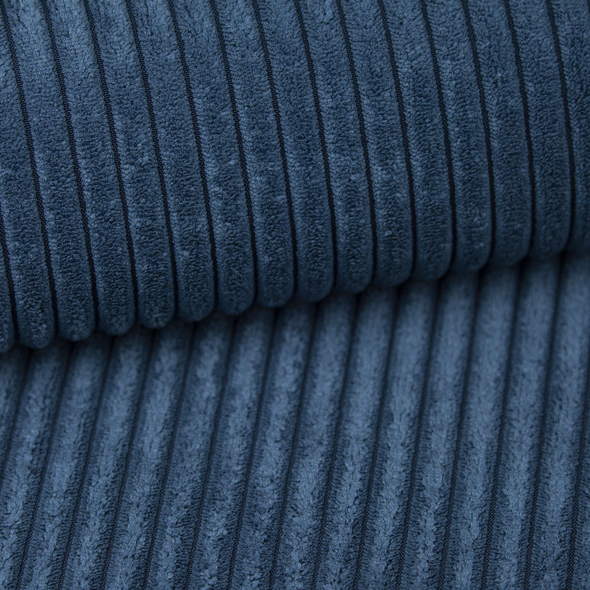 ECKSOFA Isaac 3 Sitzplätze Blau - Blau, Holz (257/148cm) - Petits-meubles